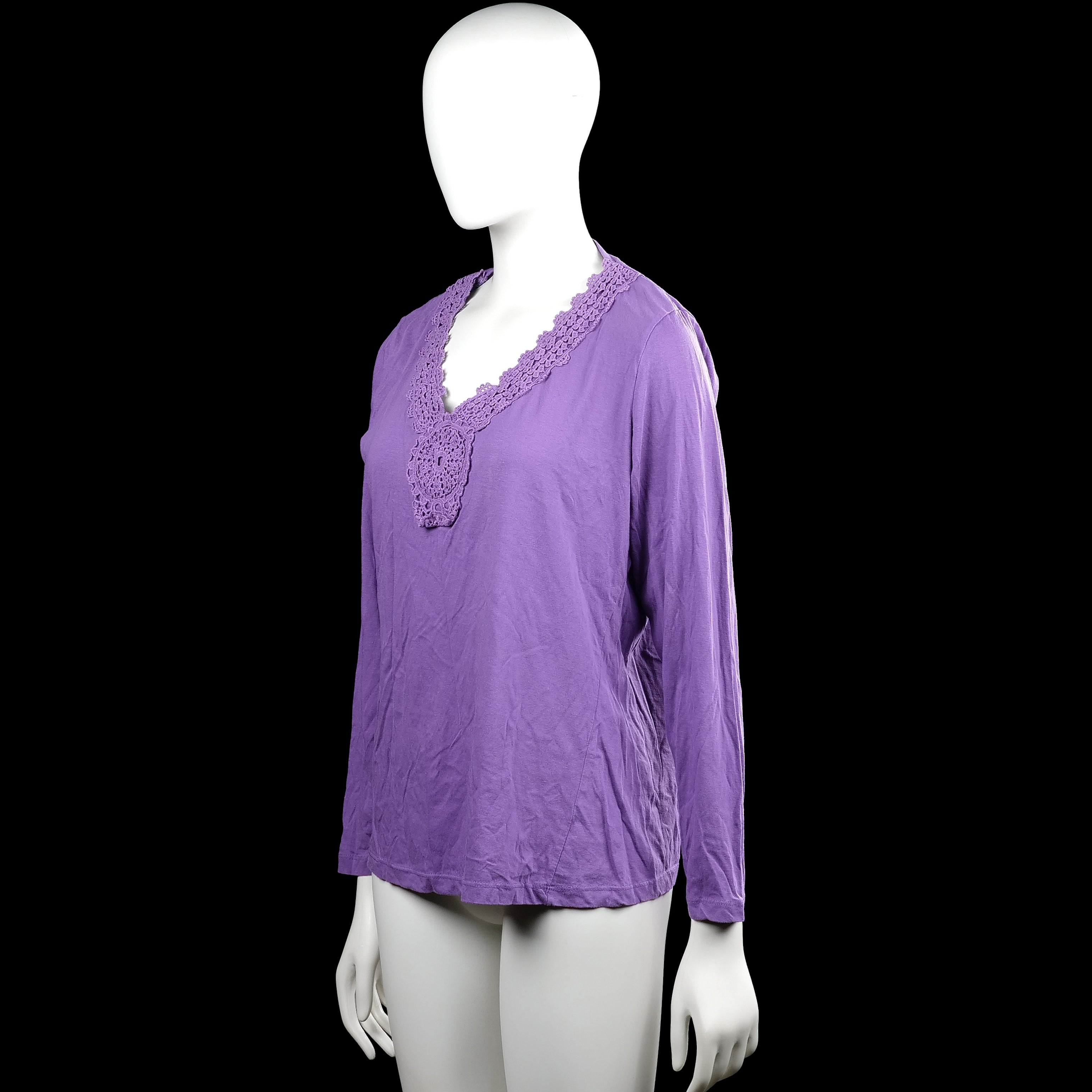 Long-sleeve top - Purple - Size 40, 42