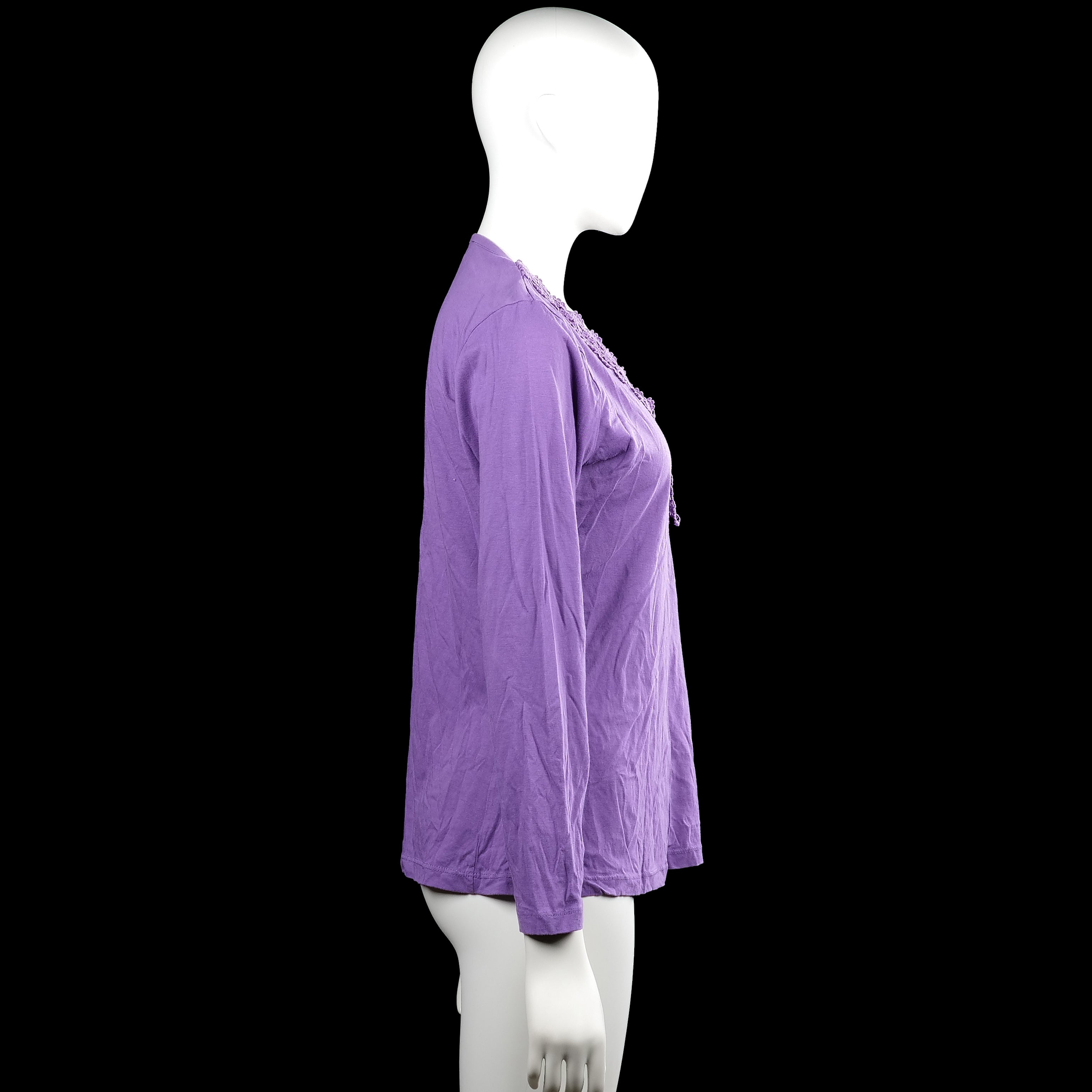 Long-sleeve top - Purple - Size 40, 42