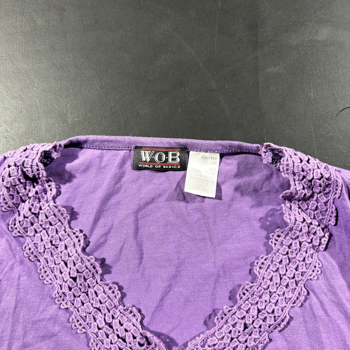 Long-sleeve top - Purple - Size 40, 42