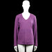 Human Nature - Long-sleeve top - Purple - Size XXL - Solid purple long-sleeve top with a V-neckline. Straight hem and plain cuffs.