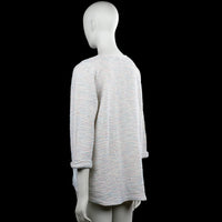 Long-sleeve top - Ivory & Light Blue - Size XXL