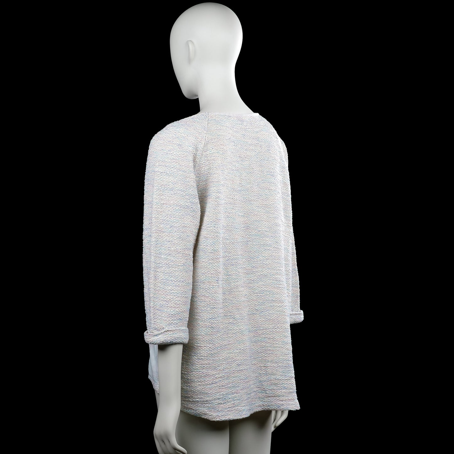 Long-sleeve top - Ivory & Light Blue - Size XXL