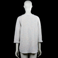 Long-sleeve top - Ivory & Light Blue - Size XXL