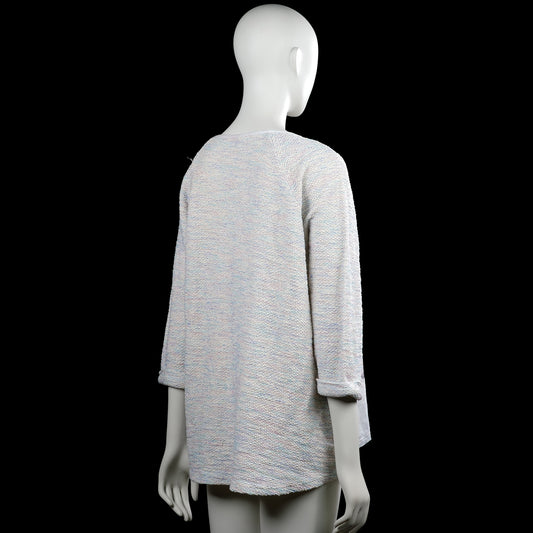 Long-sleeve top - Ivory & Light Blue - Size XXL