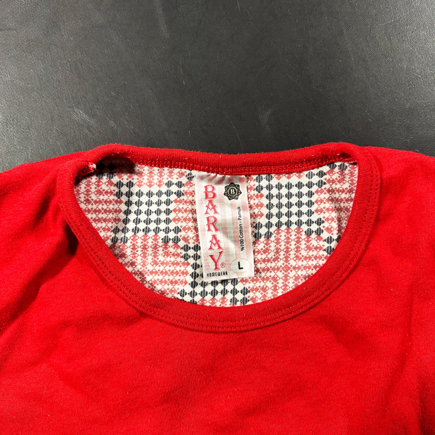 Long-sleeve top - Red - Size L