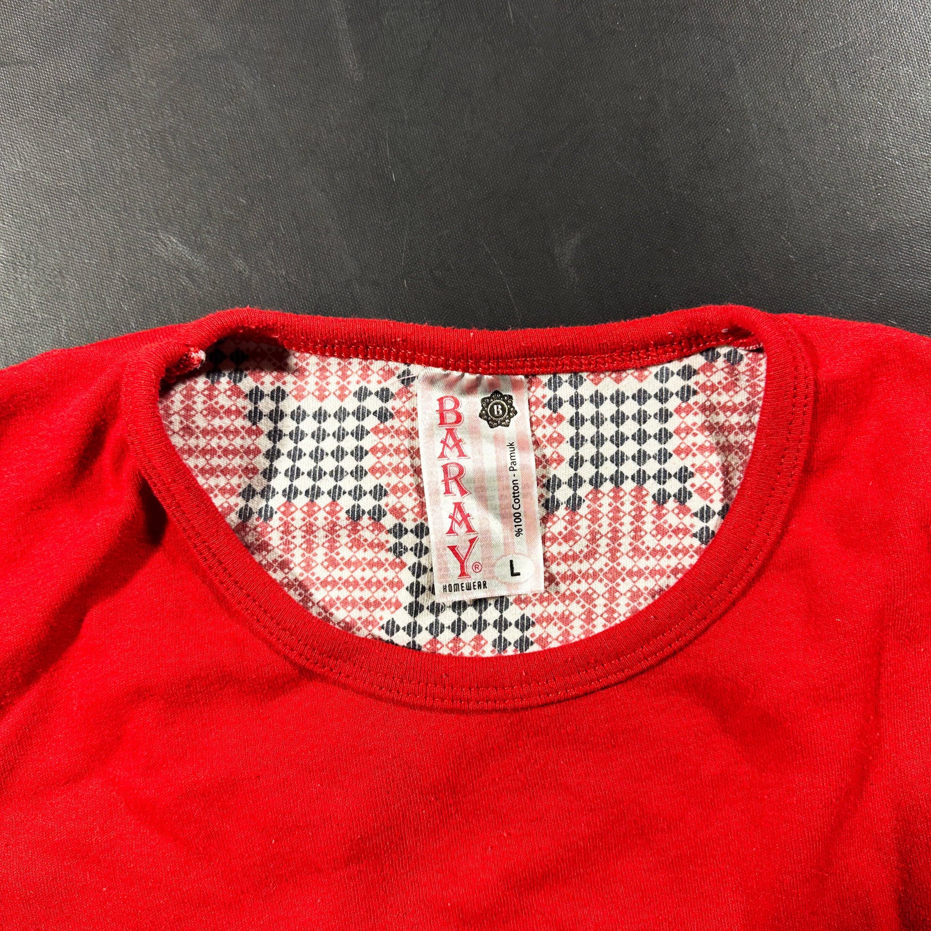 Long-sleeve top - Red - Size L