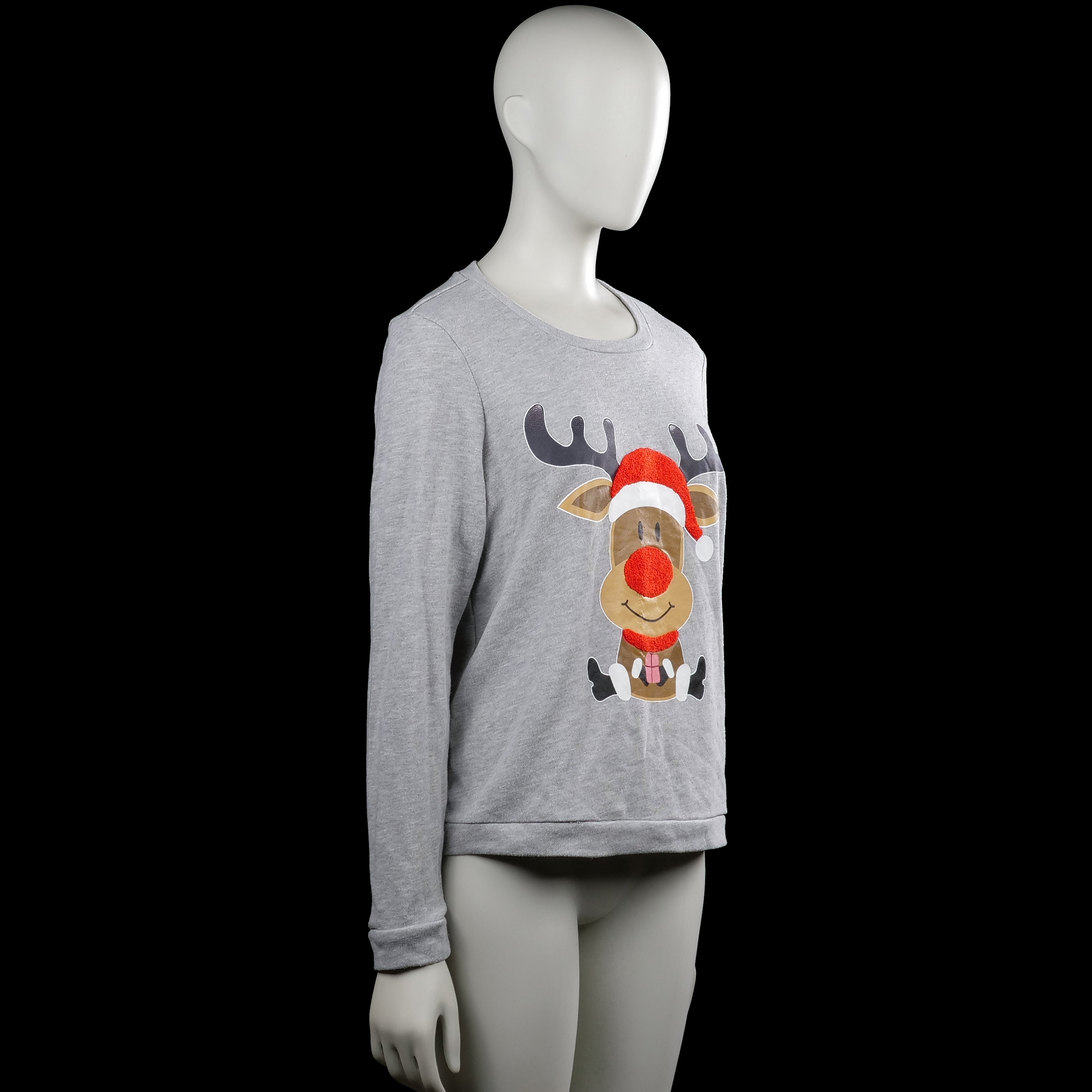 Long-sleeve top - Light Gray - Size M