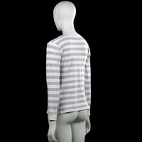 Long-sleeve top - White & Gray - Size 42