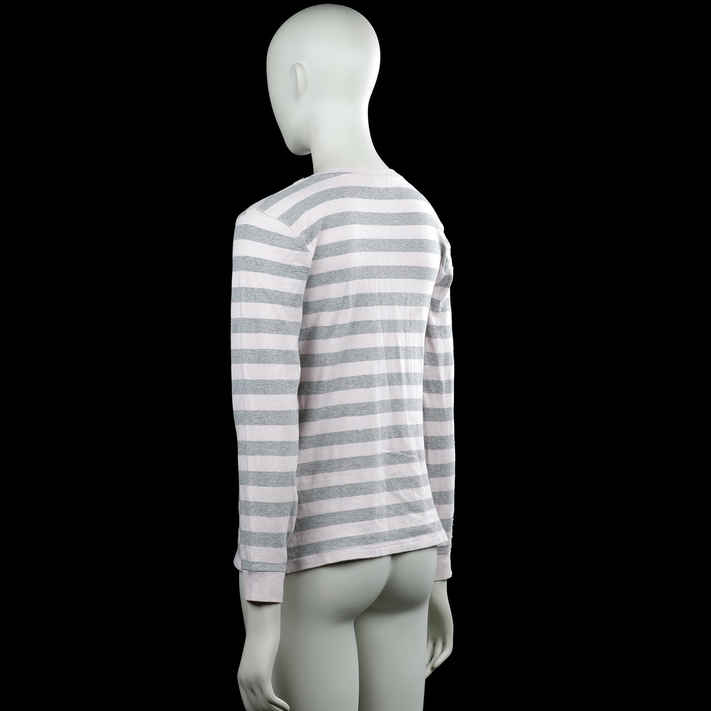 Long-sleeve top - White & Gray - Size 42