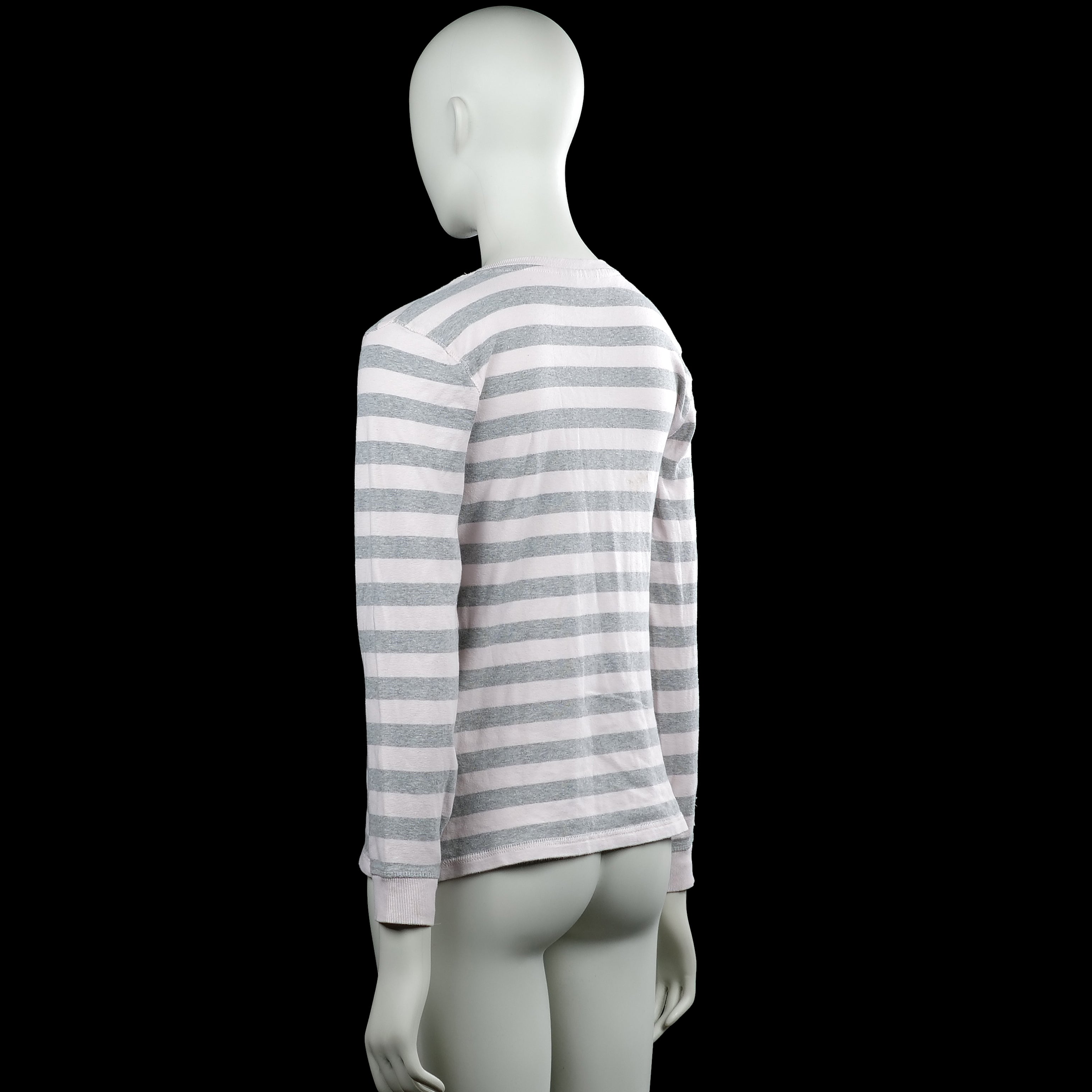Long-sleeve top - White & Gray - Size 42
