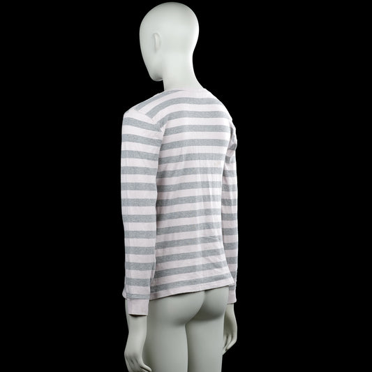 Long-sleeve top - White & Gray - Size 42