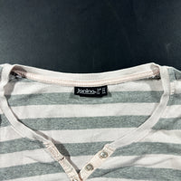 Long-sleeve top - White & Gray - Size 42