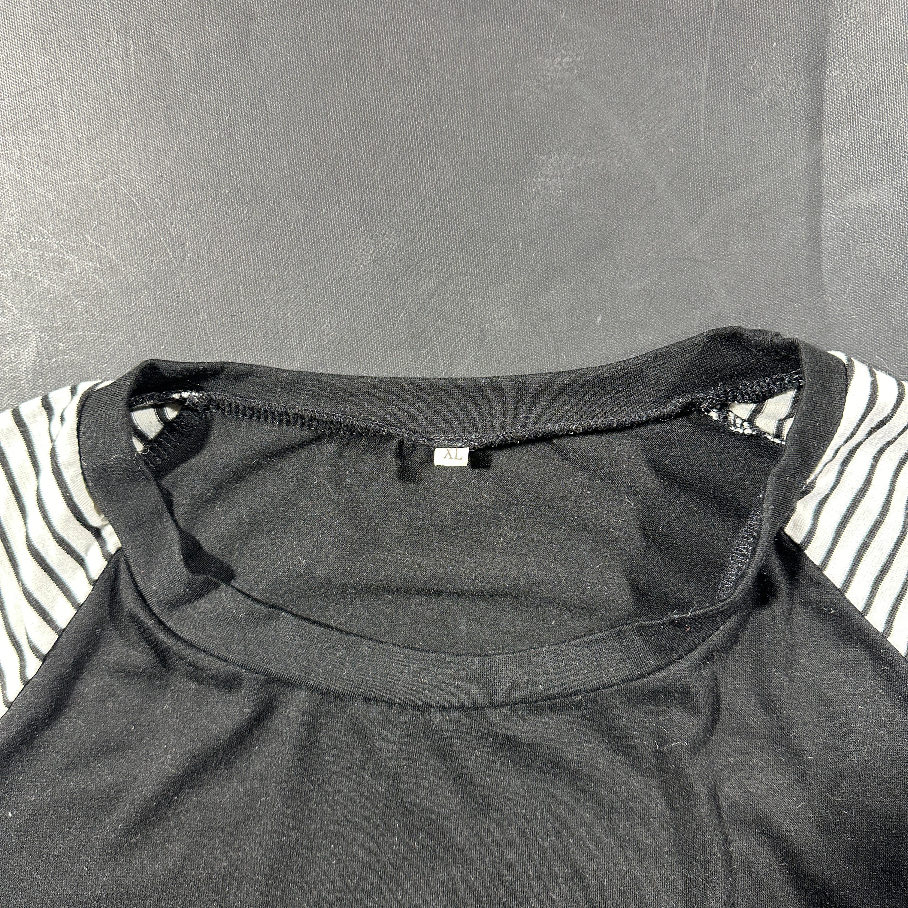 Long-sleeve top - Black & White - Size XL