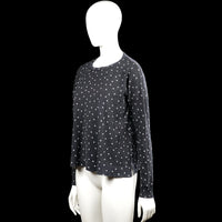Long-sleeve top - Dark Gray & White - Size M