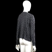 Long-sleeve top - Dark Gray & White - Size M