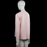 Long-sleeve top - White & Pink - Size S