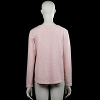 Long-sleeve top - White & Pink - Size S