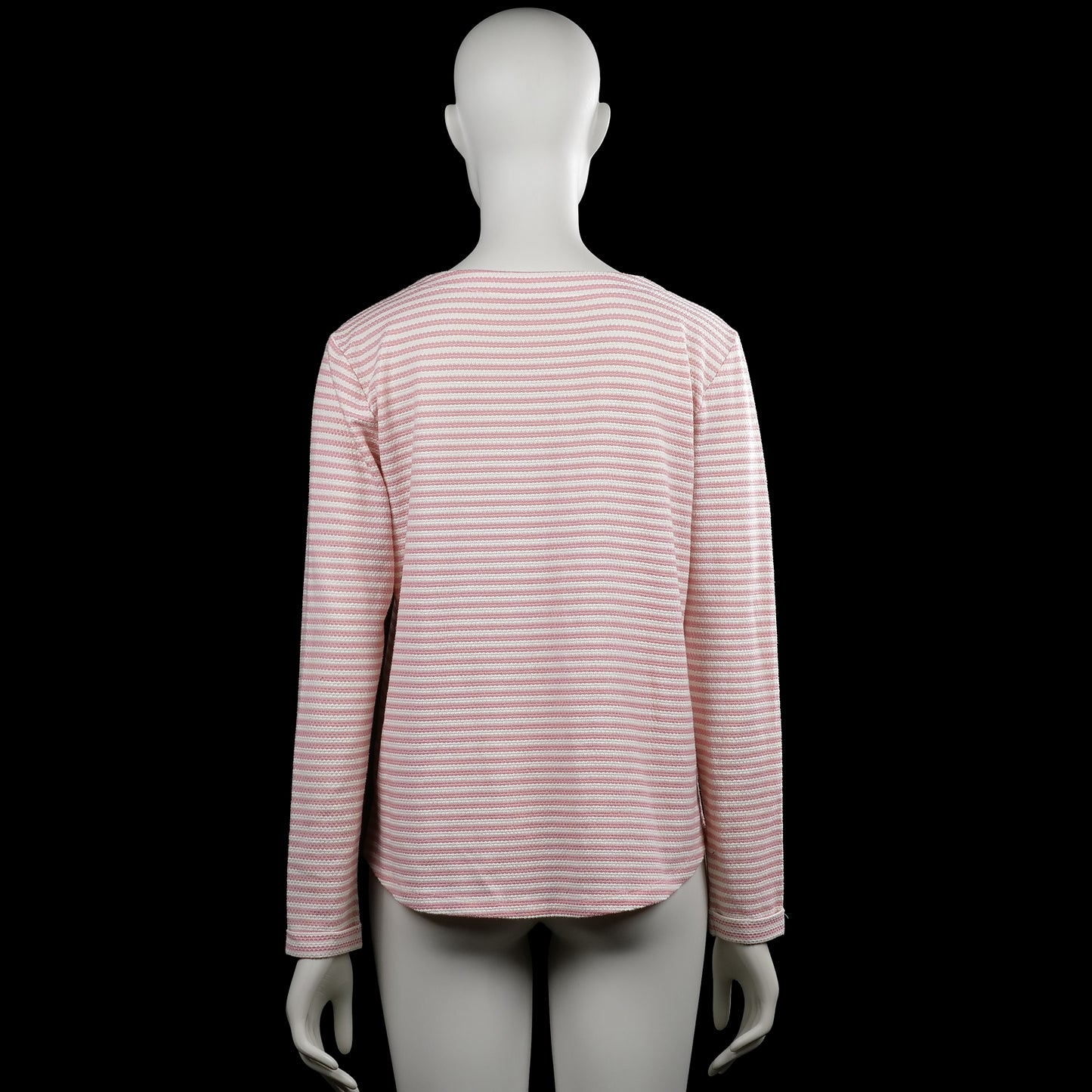 Long-sleeve top - White & Pink - Size S