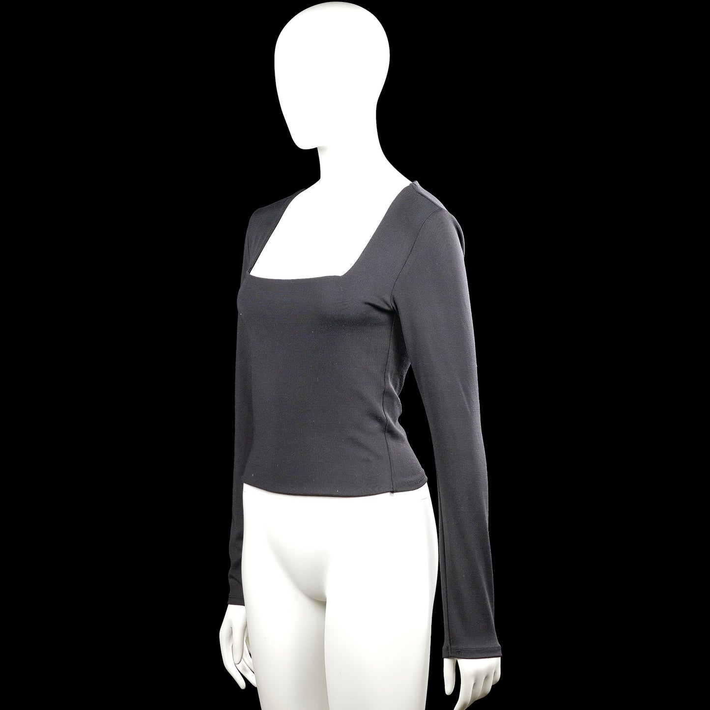 Long-sleeve top - Charcoal - Size L