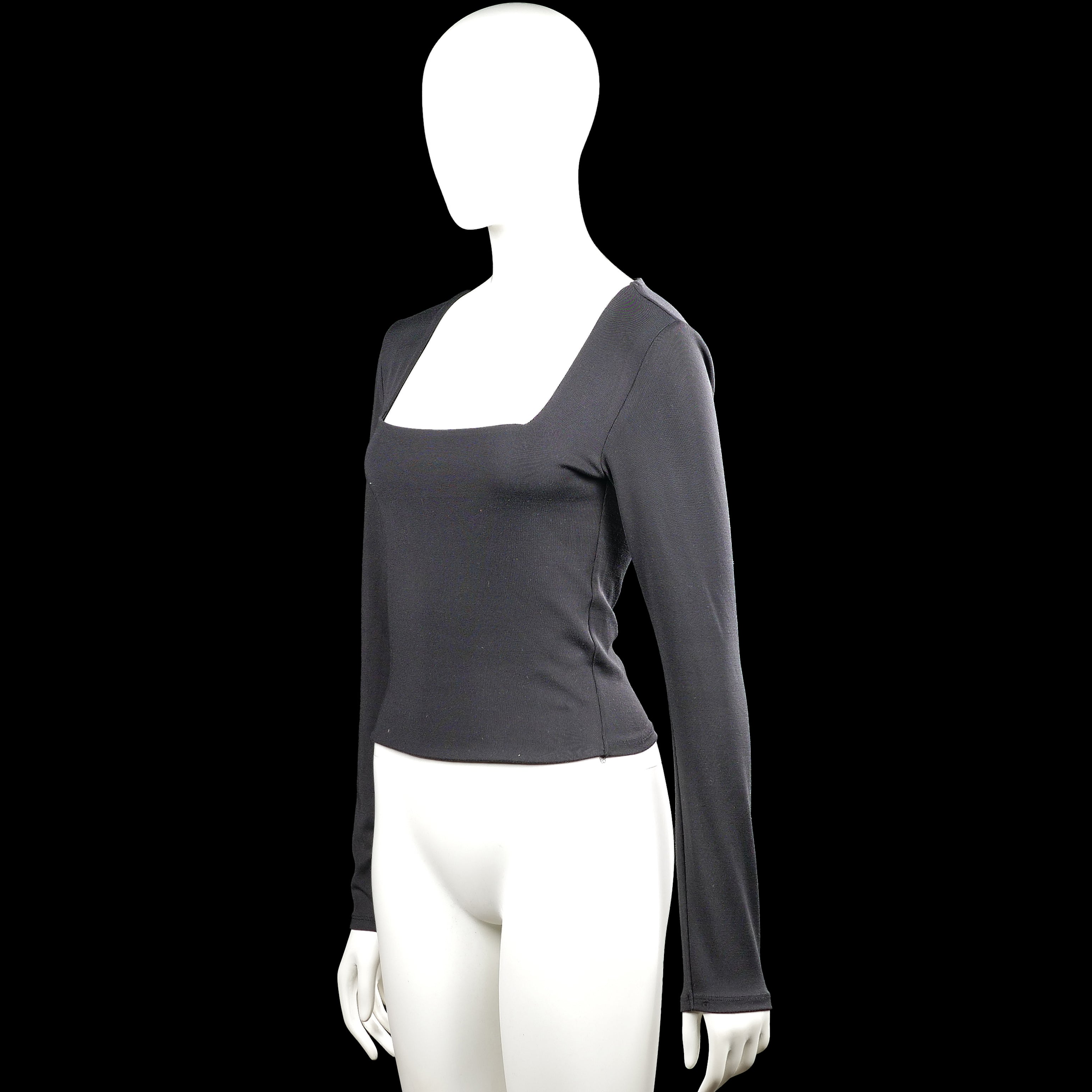 Long-sleeve top - Charcoal - Size L