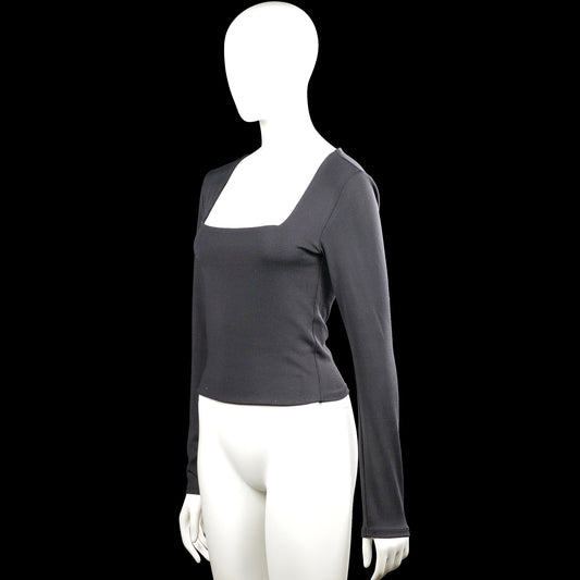 Long-sleeve top - Charcoal - Size L