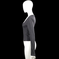 Long-sleeve top - Charcoal - Size L