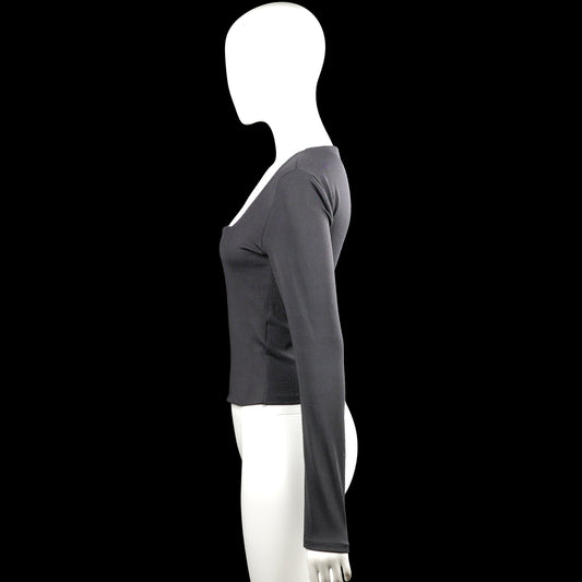 Long-sleeve top - Charcoal - Size L