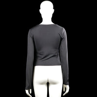 Long-sleeve top - Charcoal - Size L