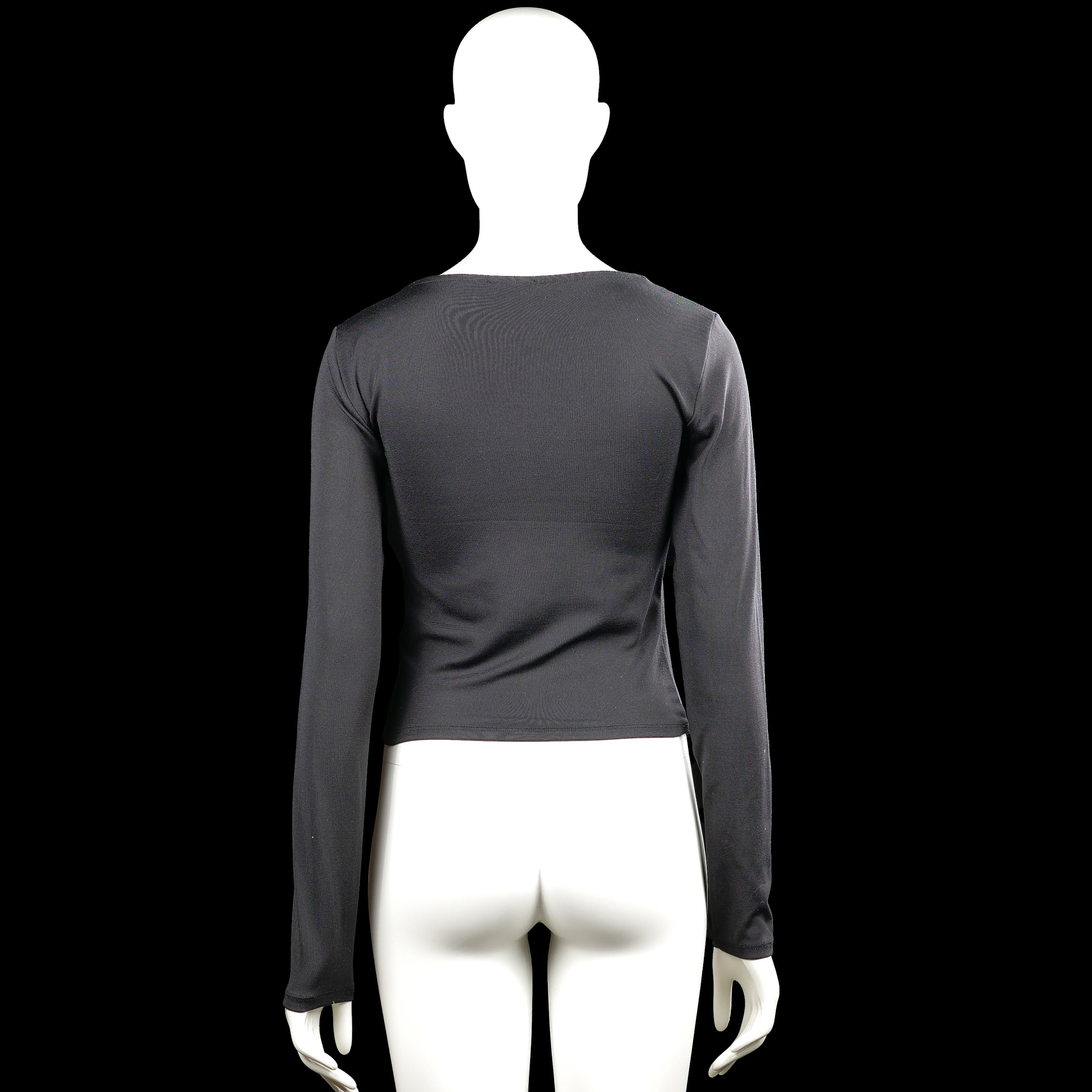 Long-sleeve top - Charcoal - Size L