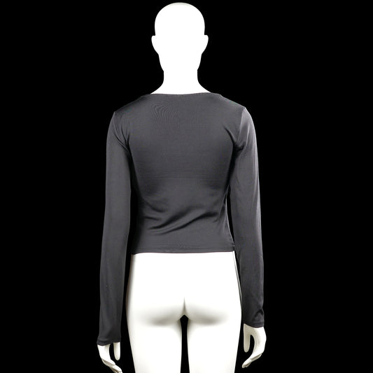 Long-sleeve top - Charcoal - Size L