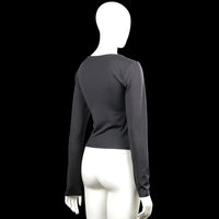Long-sleeve top - Charcoal - Size L