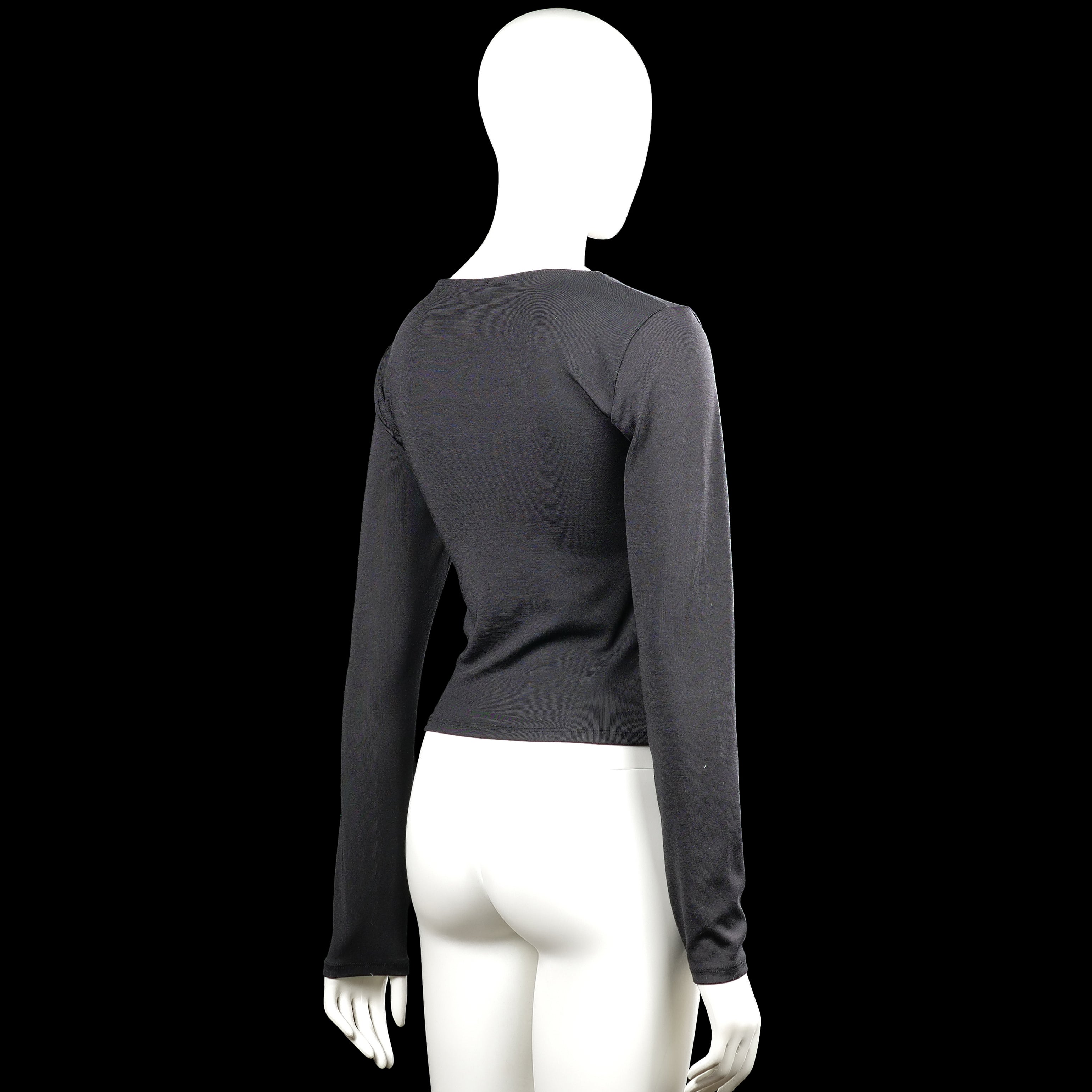 Long-sleeve top - Charcoal - Size L