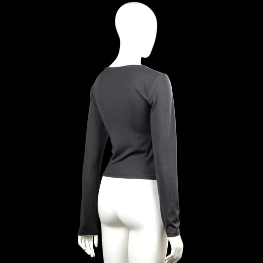 Long-sleeve top - Charcoal - Size L