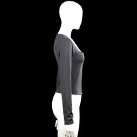 Long-sleeve top - Charcoal - Size L