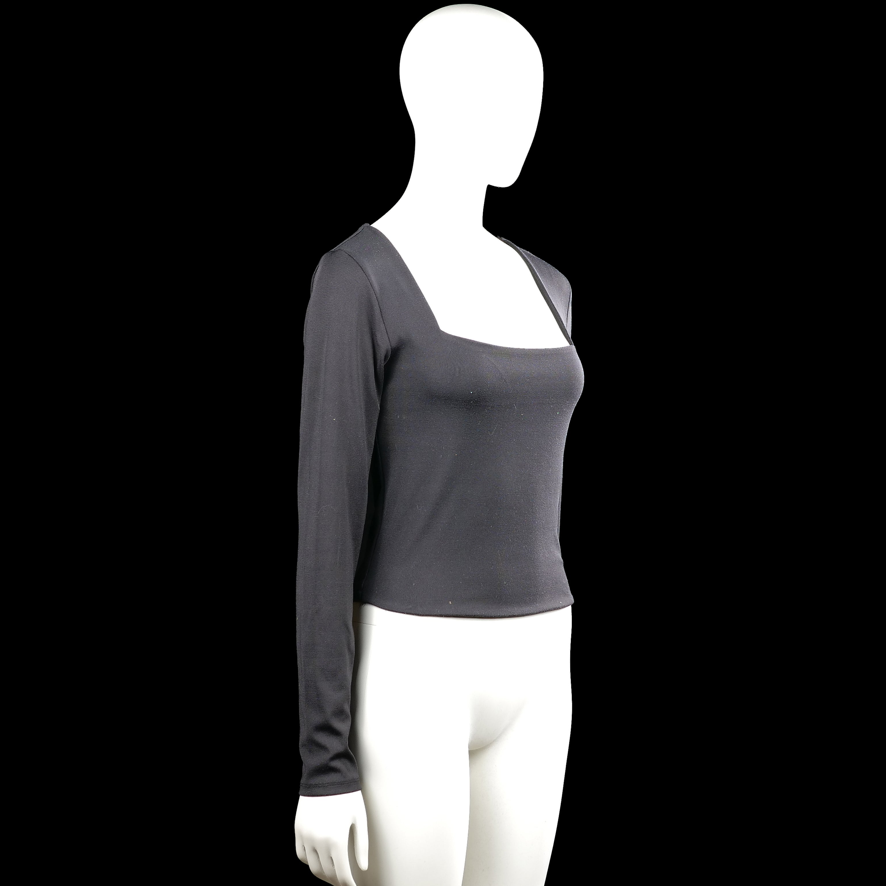 Long-sleeve top - Charcoal - Size L