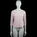Cos - Long-sleeve top - Pink & White - Size S - Pink and white striped top with a scoop neck and three-quarter sleeves. Curved hem and plain cuffs.