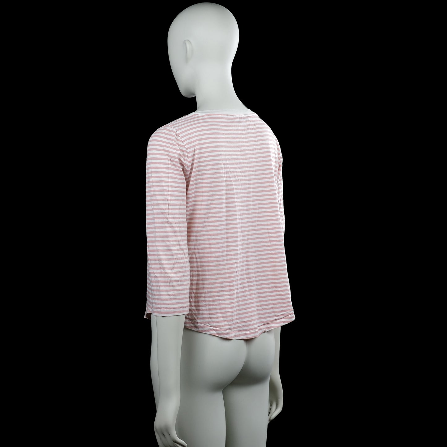 Long-sleeve top - Pink & White - Size S