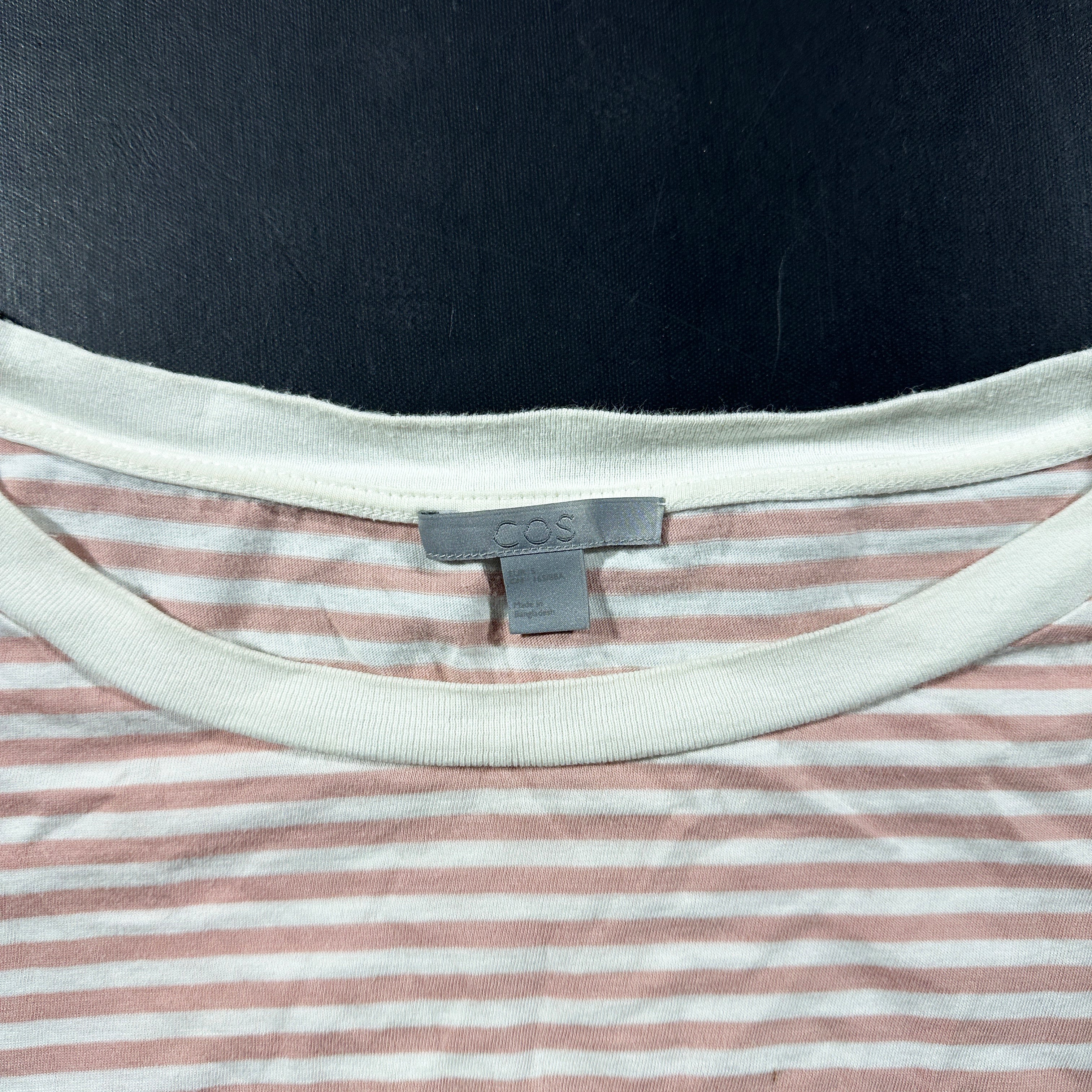 Long-sleeve top - Pink & White - Size S