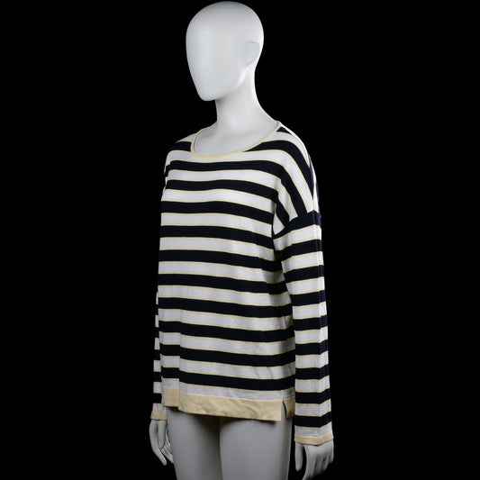 Long-sleeve top - Navy & White - Size XXL