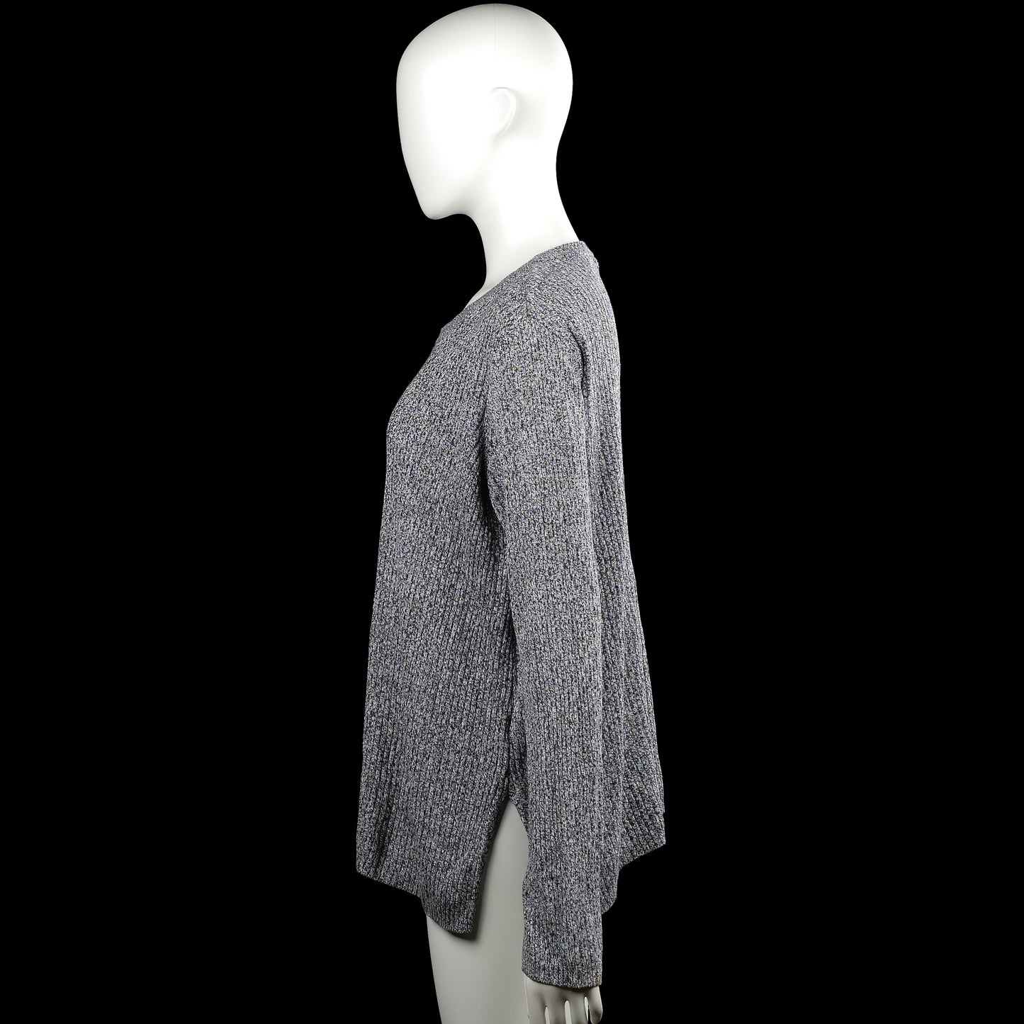 Long-sleeve top - Gray & Black - Size L