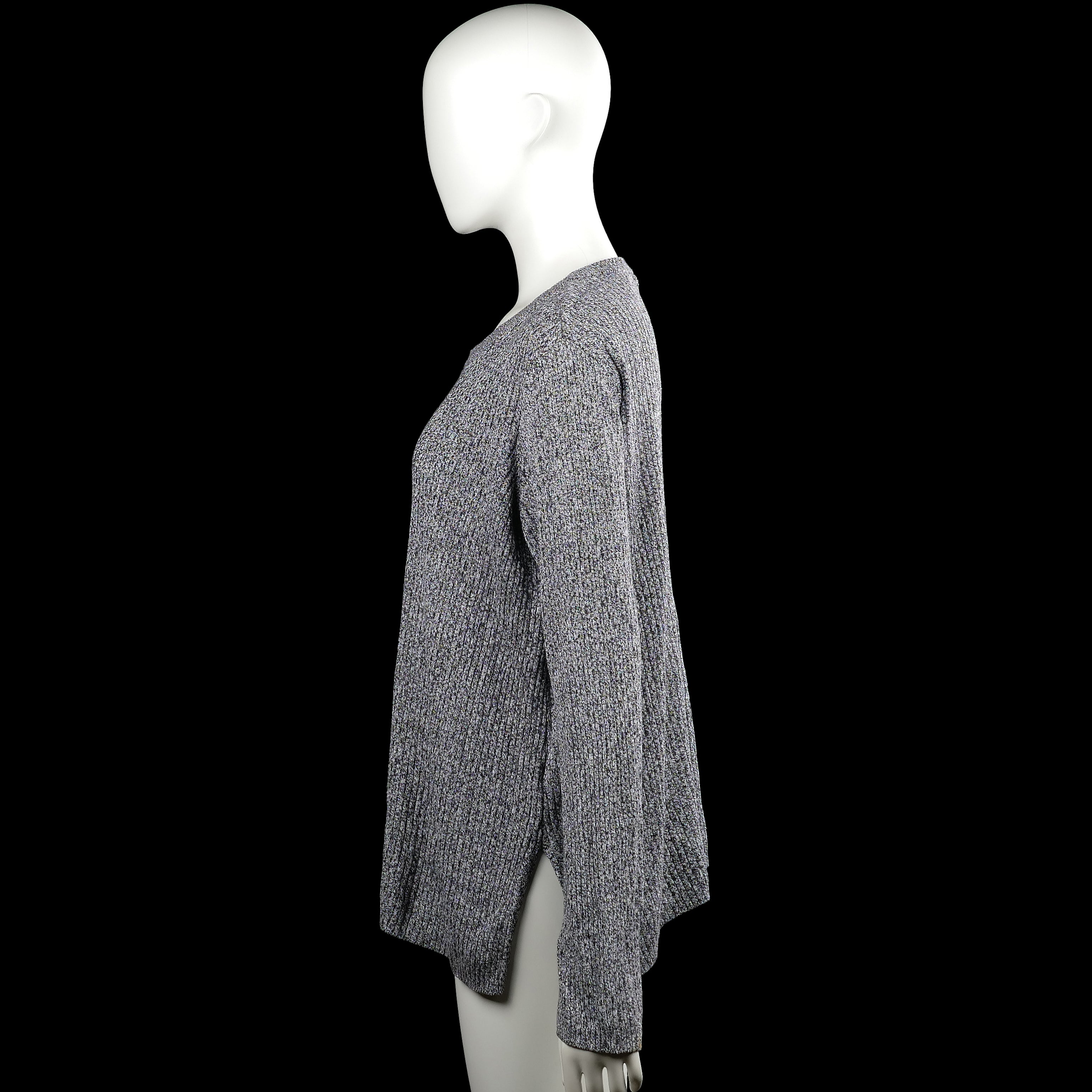 Long-sleeve top - Gray & Black - Size L