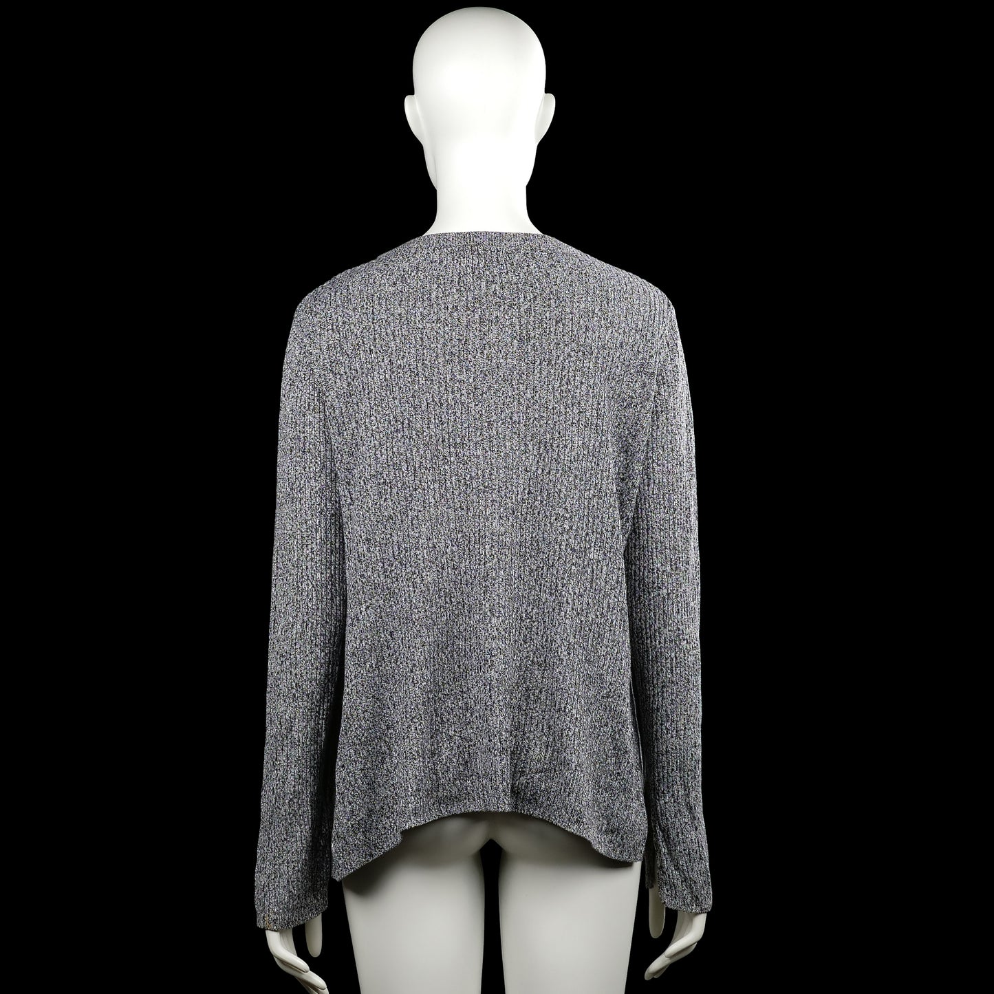 Long-sleeve top - Gray & Black - Size L