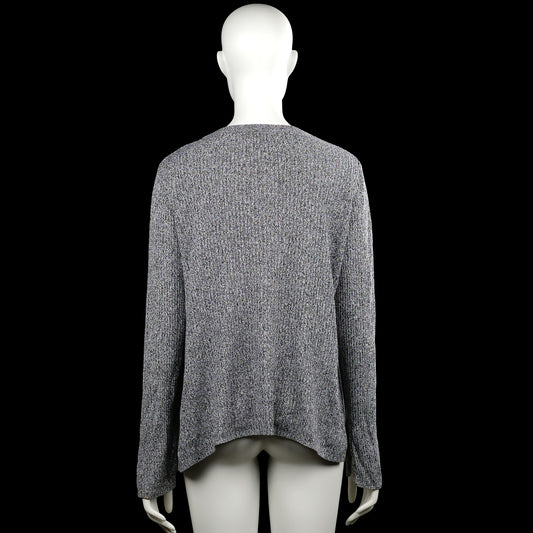 Long-sleeve top - Gray & Black - Size L