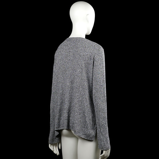 Long-sleeve top - Gray & Black - Size L