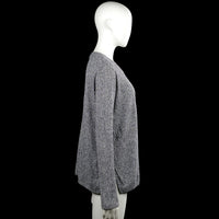 Long-sleeve top - Gray & Black - Size L