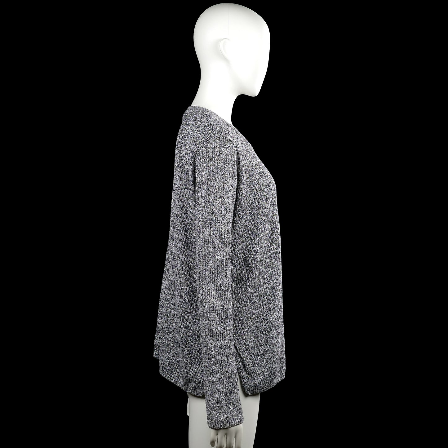 Long-sleeve top - Gray & Black - Size L