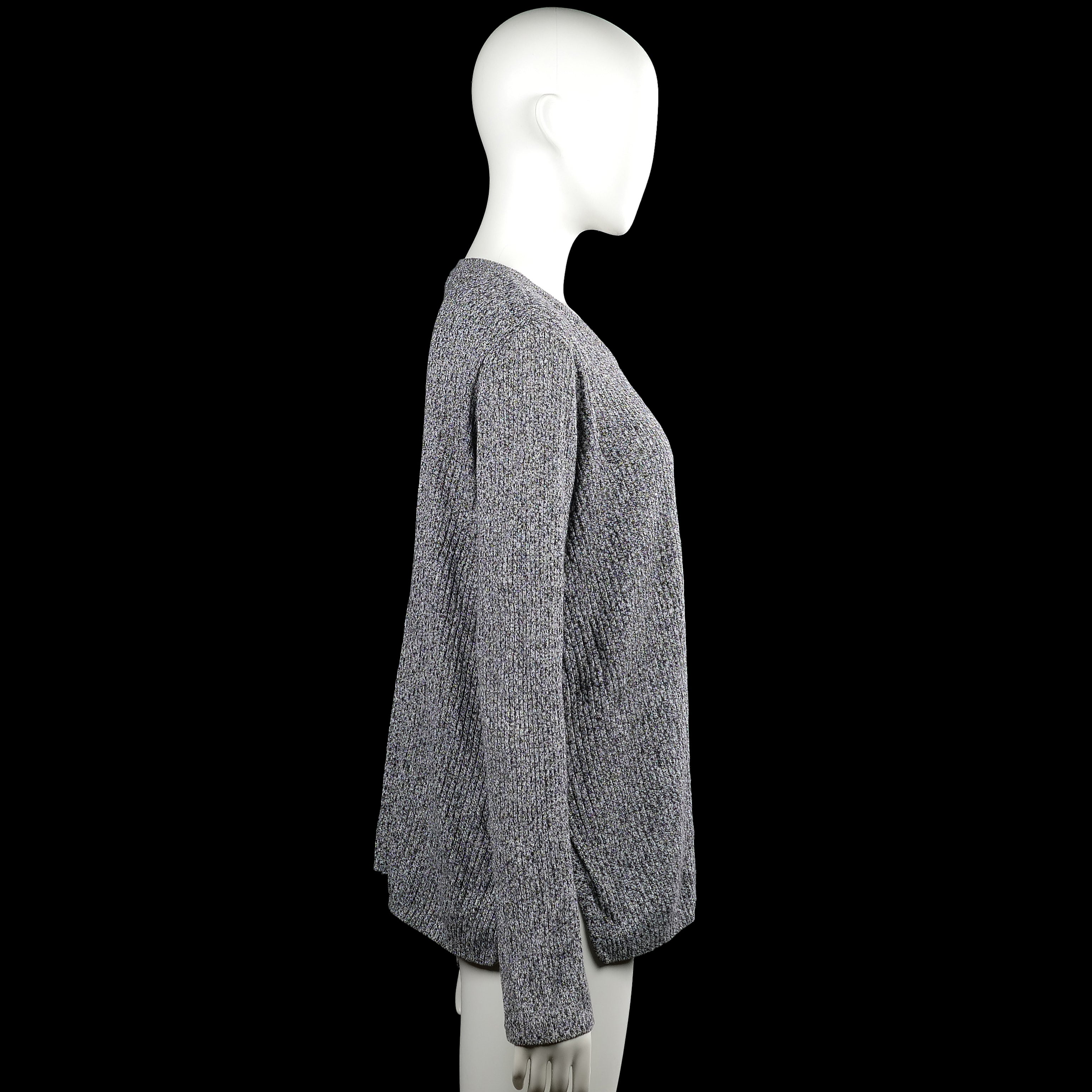 Long-sleeve top - Gray & Black - Size L