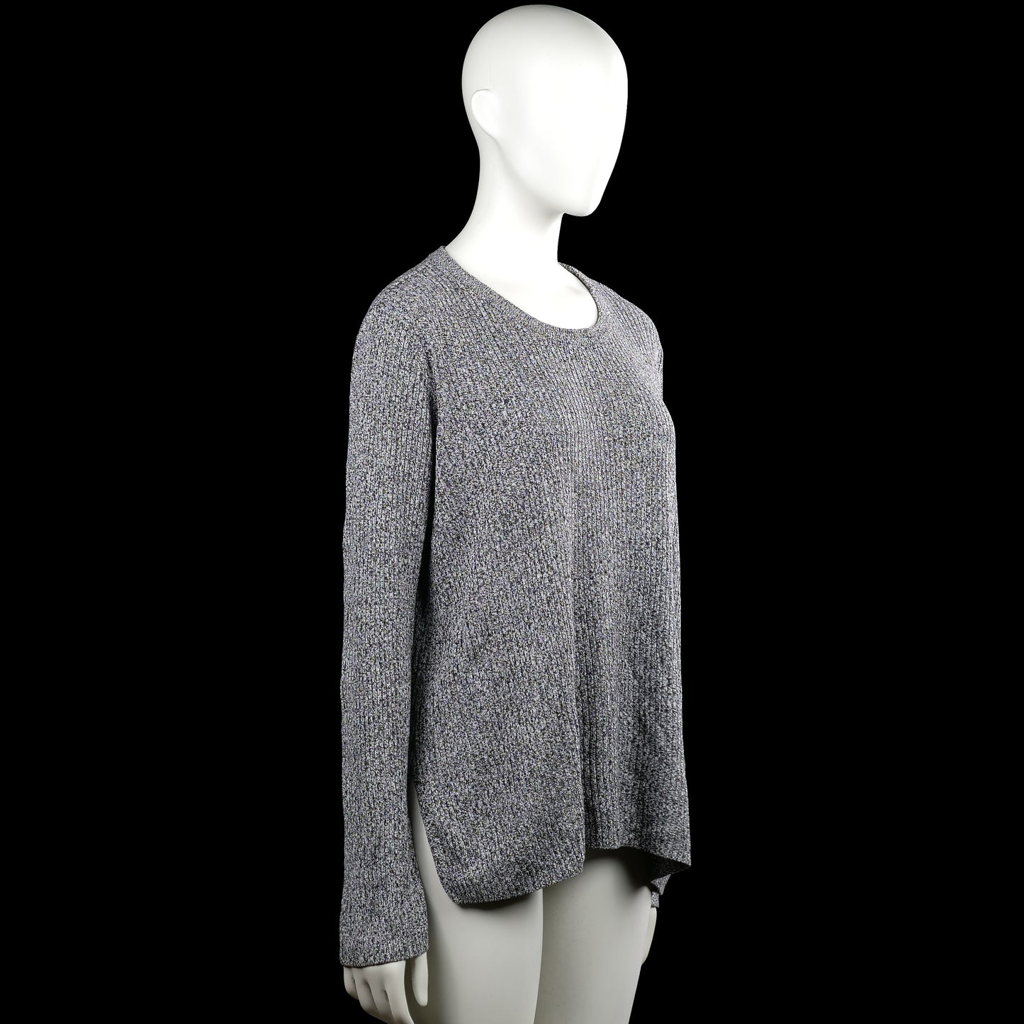 Long-sleeve top - Gray & Black - Size L