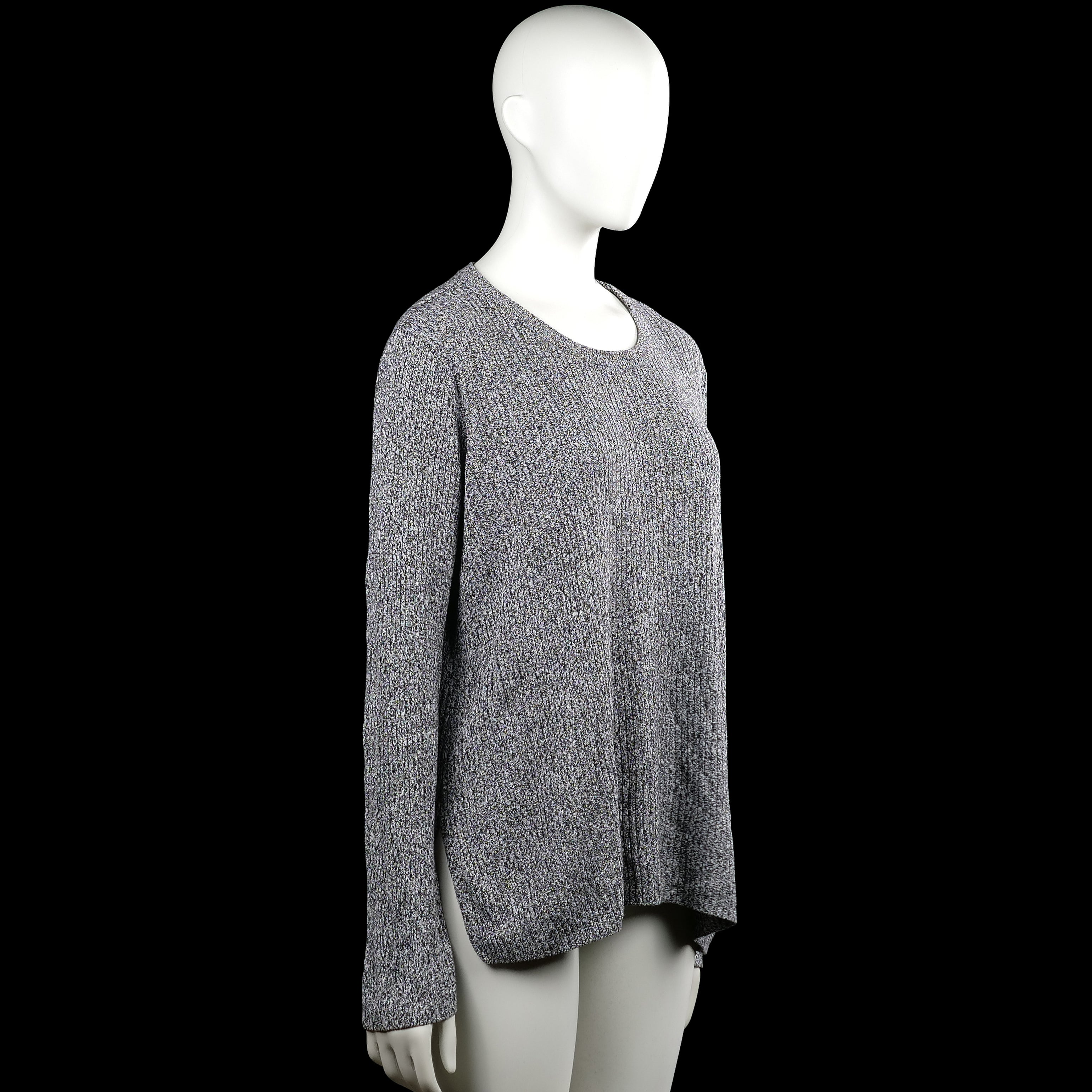Long-sleeve top - Gray & Black - Size L