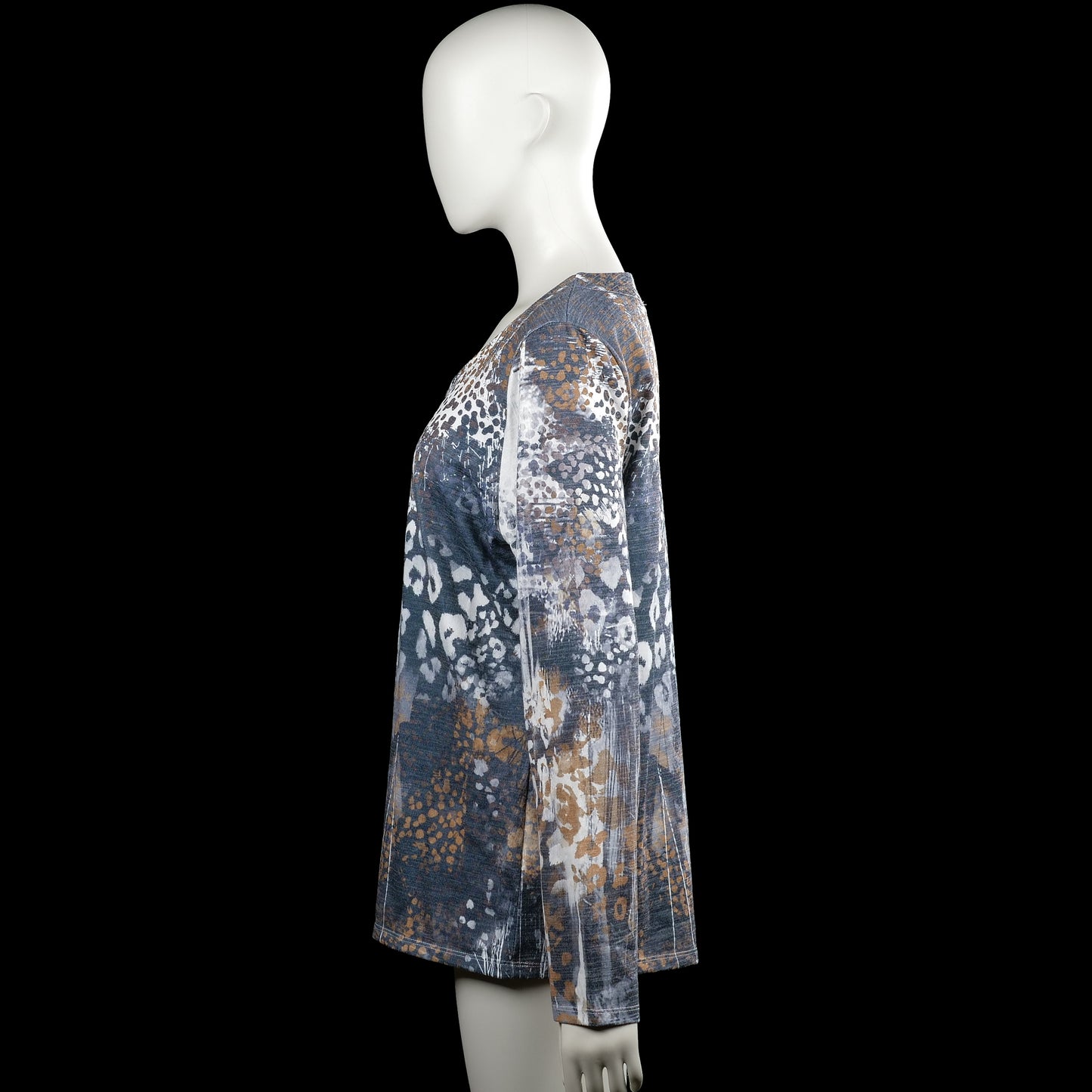 Long-sleeve top - Multicolored - Size L